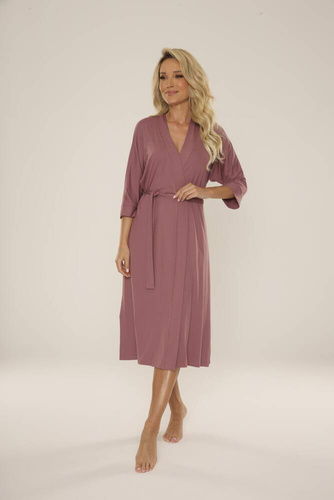 942 Visa Hosszú fürdőköpeny De Lafense - bogyósgyümölcsös