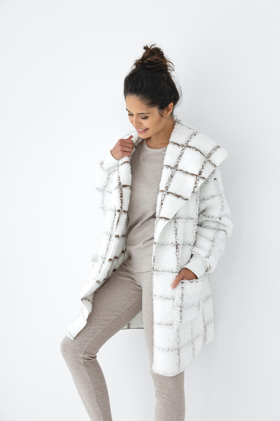 Sensis Delphine kardigán - fehér-csíkos