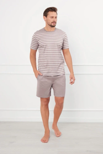 Bert Férfi pizsama Olasz divat - cappuccino