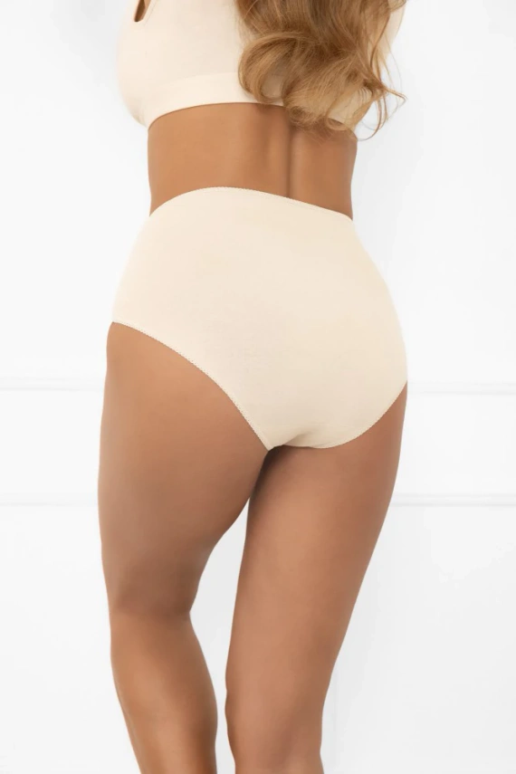 Libra maxi női bugyi csipkével | Italian Fashion púderkék