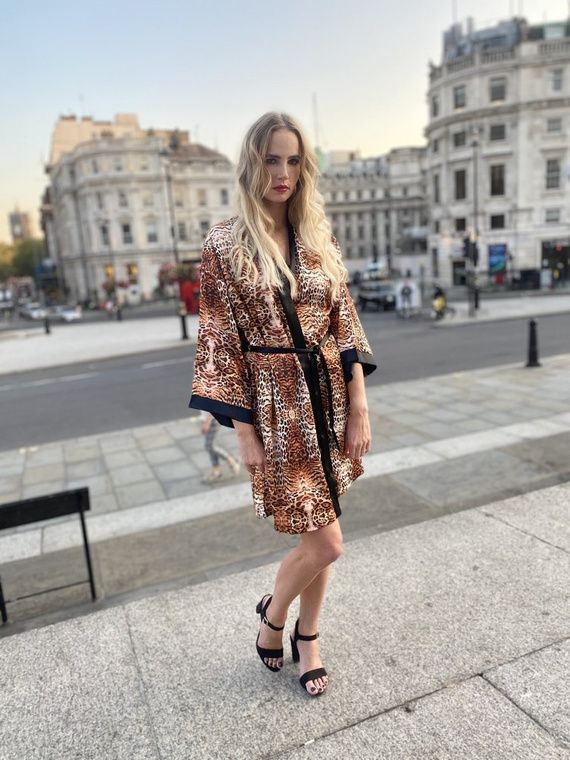 417 Valentina női köntös Forex - bézs - bézs