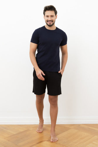 Ikar férfi rövid ujjú póló Italian Fashion - tengerészkék