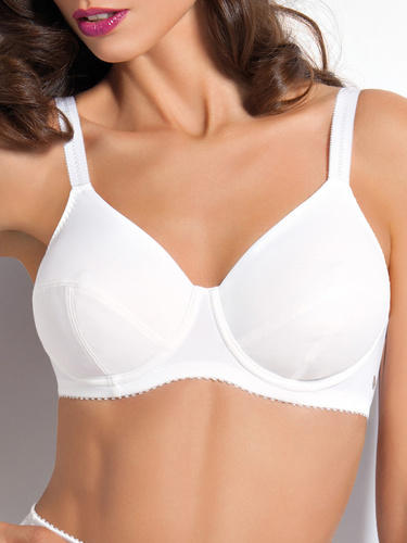 Donna 1962 Mikroszálas, pamut, fehér, puha melltartó, pamut, fehér