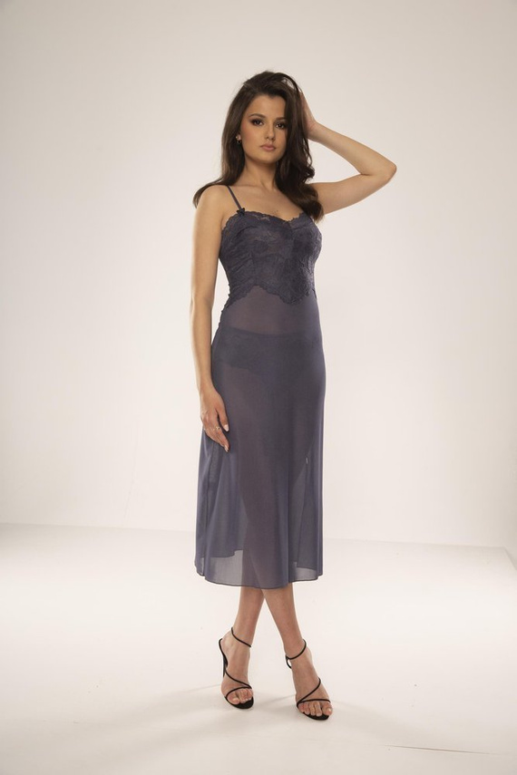 469 Alison Forex pánt nélküli hálóing - szürke