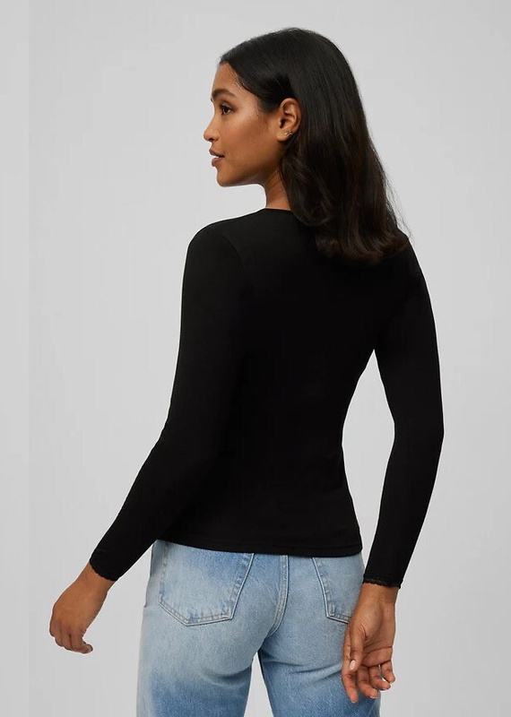 Női termikus póló Ysabel Mora 70018 negro- meleg, légáteresztő, csipke és hosszú ujjú, hosszú ujjú