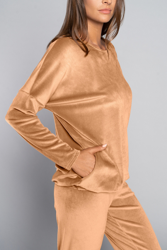 Juga Női hosszú szett. ujj, hossz. italian Fashion teve nadrág