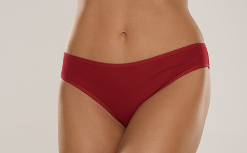 004 Limited Női bugyi De Lafense - klasszikus, mélyen felsőrész, viszkóz - bordó
