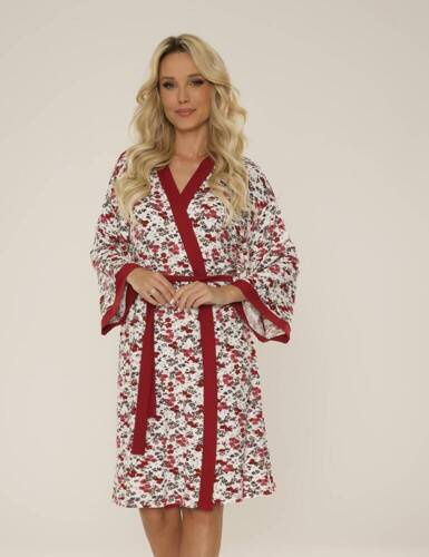 468 Mia Forex női fürdőköpeny - bordó