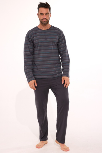 138/57 Cornette Különböző férfi pizsama | Pamut, csíkos, hosszú ujjú, dobozos