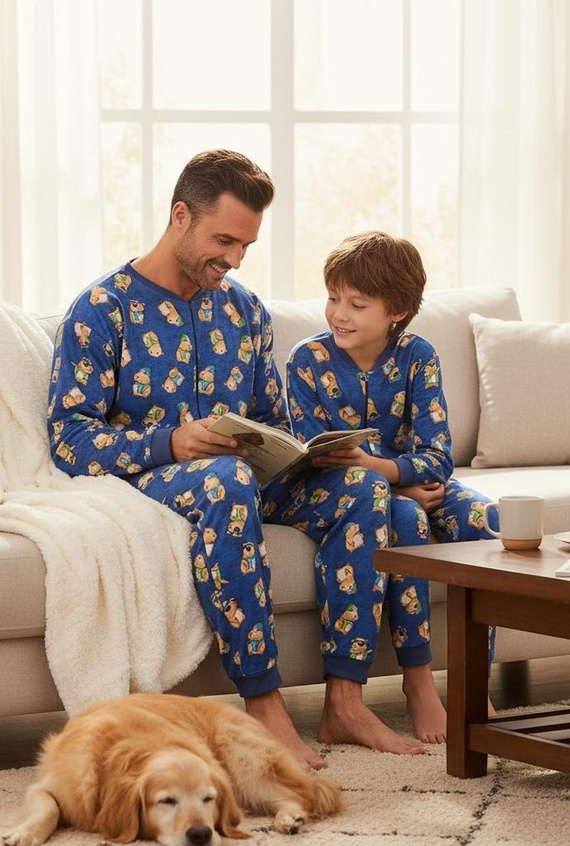 196/319 Capybara 2 Cornette férfi overál - pamut, farmer, vidám mintával