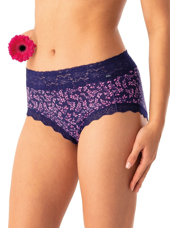 Női bugyi Key LPC 547 navy pink - pamut, kényelmes, 2 darabos szett