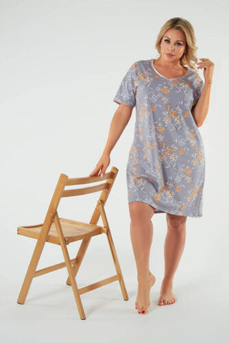 Kasos hálóing, rövid ujjú Olasz divat - print