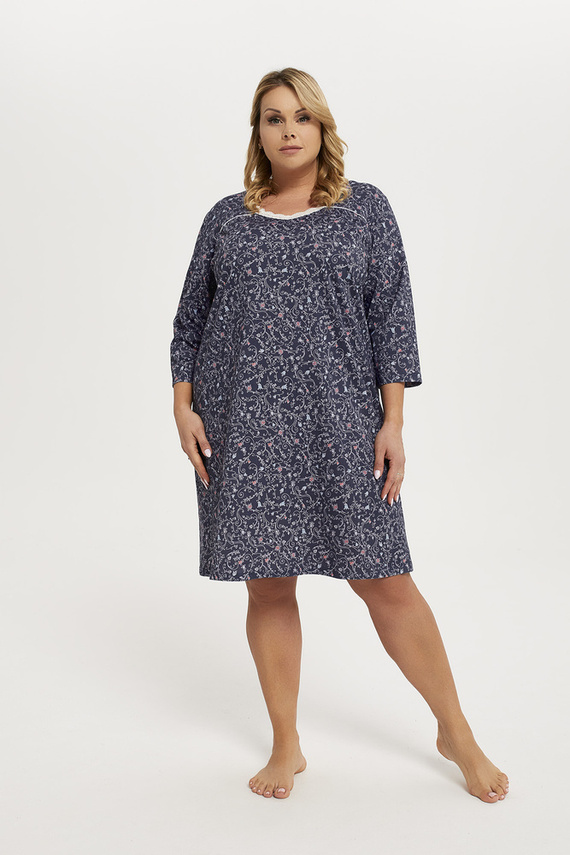 Sajna 3/4 ujjú hálóing Olasz divat - print