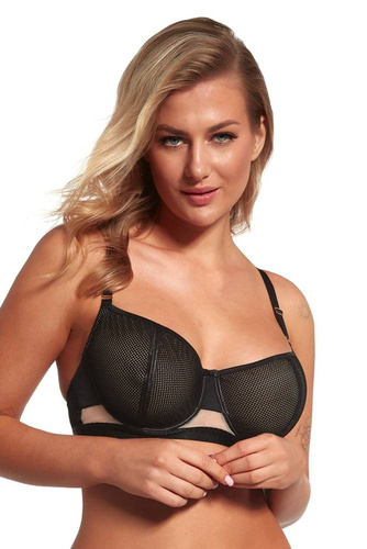 2351 Maxi Lupoline puha melltartó - fekete bézs