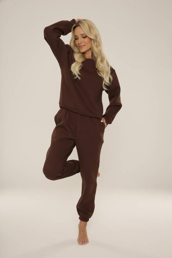 812 Indigo Forex női tréningruha - csokoládé