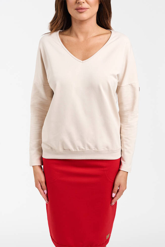 Karina női midi szoknya Olasz divat - piros