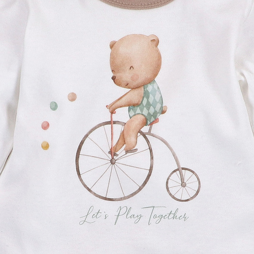 ABN-5589 Circus baby blúz Nini-től - 100% organikus pamut, biztonságos a bőr számára, lengyel gyártás