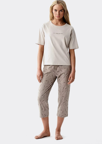 Atlantic NLP-509 női pizsama 100% pamut 3/4 nadrág