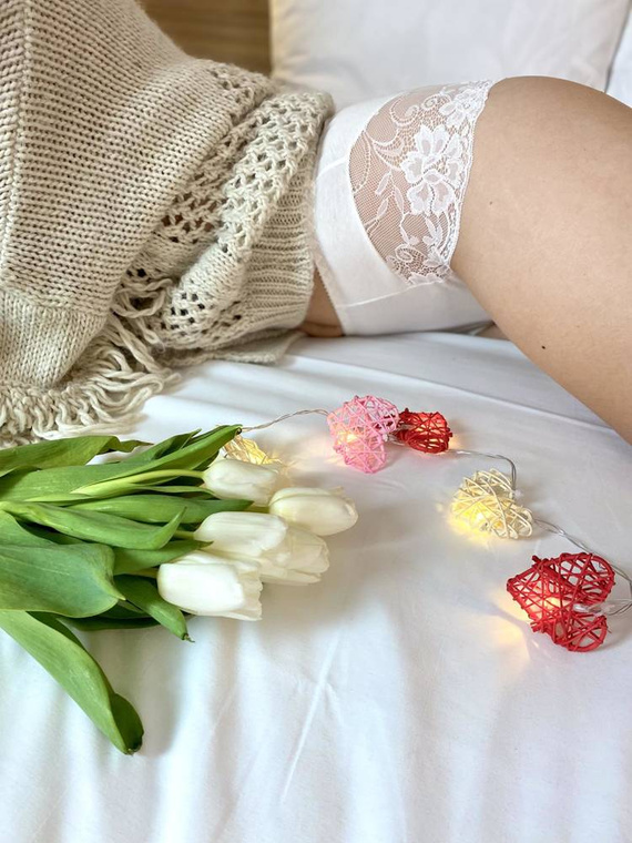 530 Iness Magas szárú alsónadrág De lafense - fehér