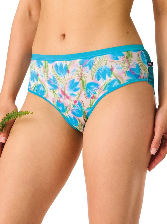 Key LPC 572 női midi bikini bugyi pamutból csipkével – 2 db-os csomag