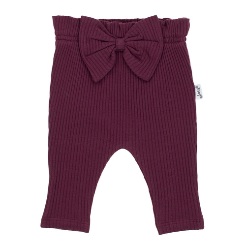 217016 Alisa pamut nadrág Nicol bordázott, masnival bordázott nadrág