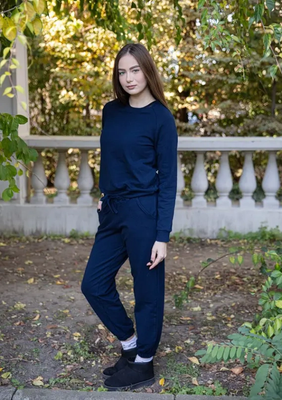 Wenezja női sportos szett Dkaren – pulóver és nadrág, pamut