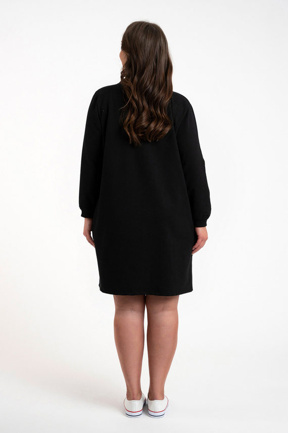 Malmo női hosszú ujjú tunika Italian Fashion - fekete