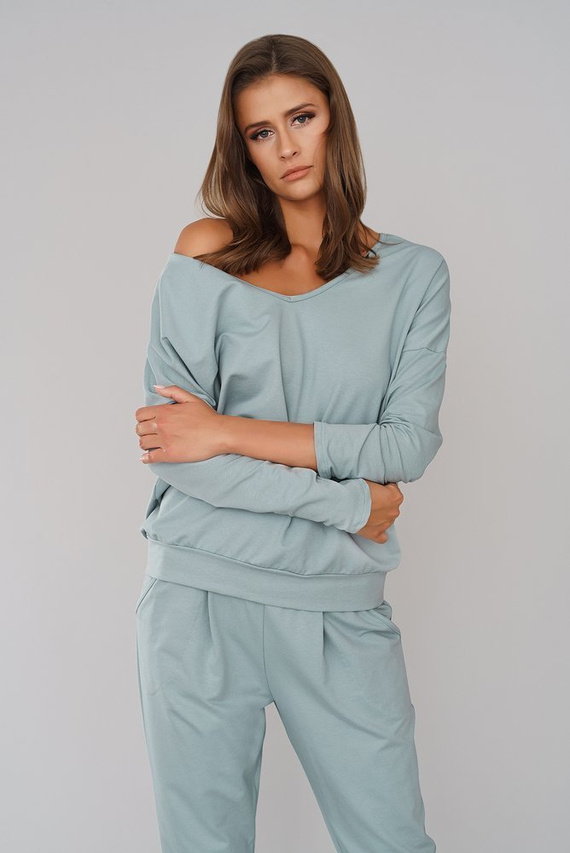 Karina Női hosszú ujjú szett, nadrág Italian Fashion - karamell színben