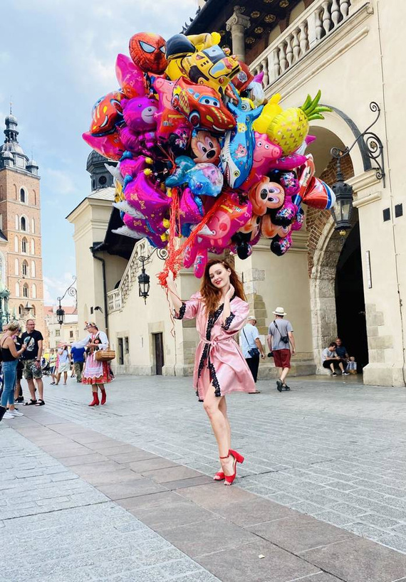 929 Kleoree női fürdőköpeny De Lafense - rózsaszín