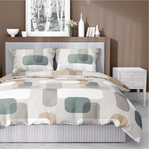 5487 A Detexpol Satin Stories szürke ágynemű| 100% pamut, szaténszövés, cipzár, ajándékcsomagolás