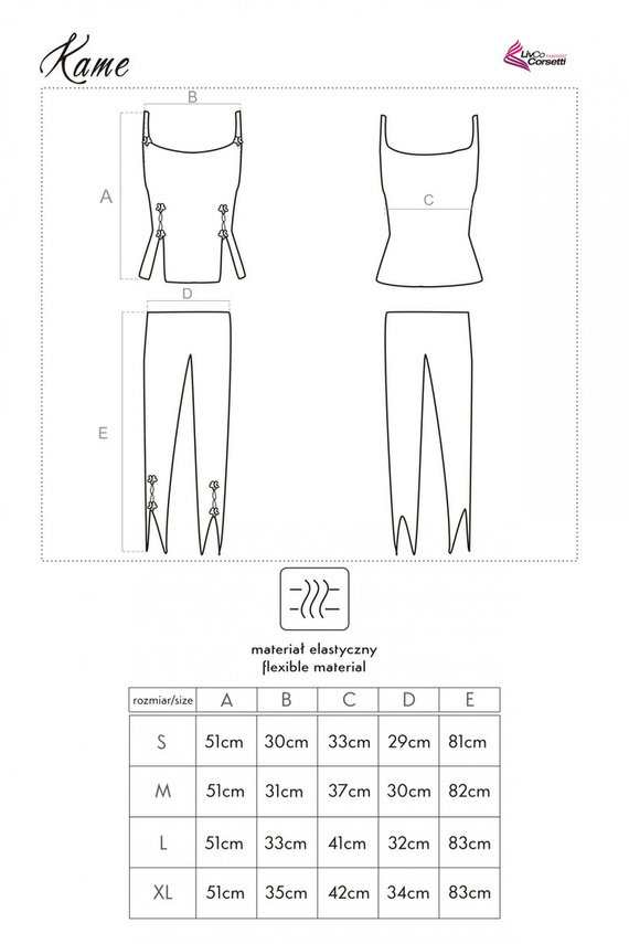 Kame LC 50002 LivCo Corsetti Divat Női pizsamák