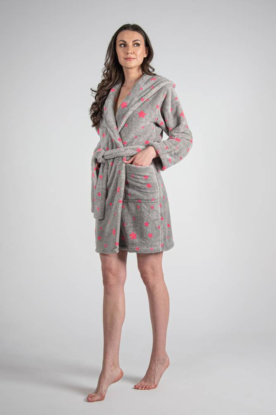 673 Stars Forex női rövid fürdőköpeny - szürke