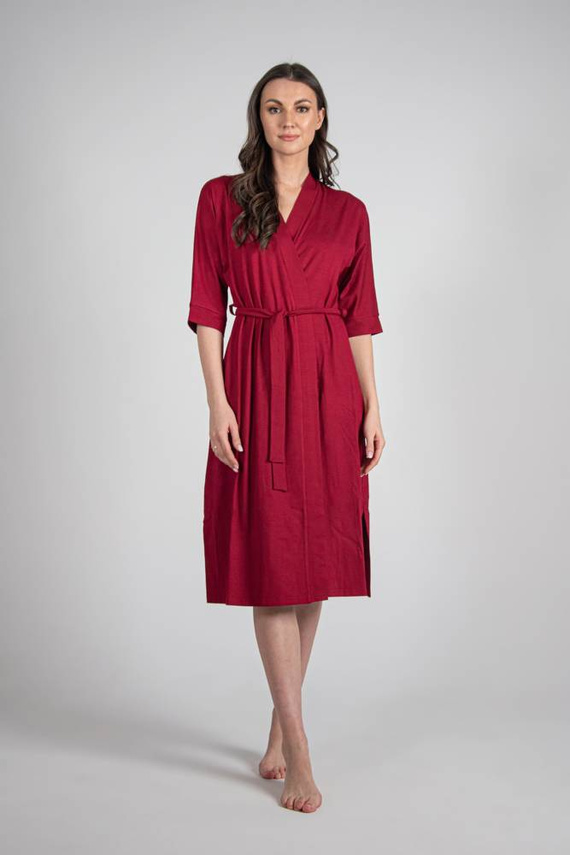 942 Visa Hosszú köntös De Lafense - bordó színű