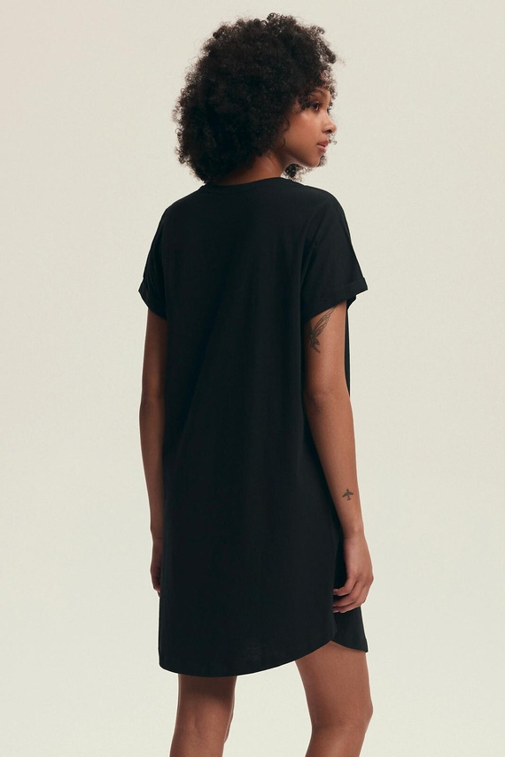 Hálóing 43729 Dairoku Henderson fekete- pamut, rövid ujjú, kényelmes szabásvonalú