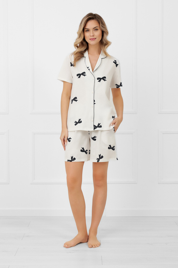 Fiocca Női pizsama Olasz divat - organikus pamut, elegáns
