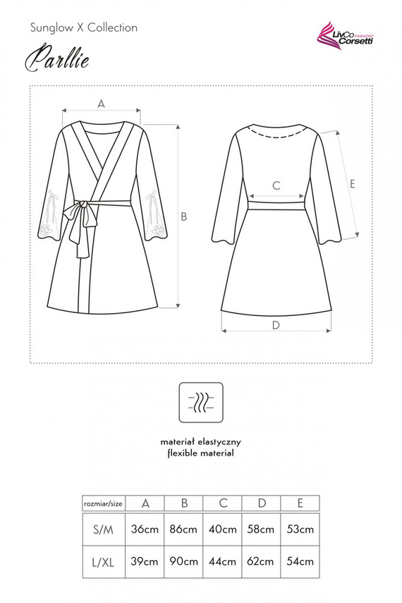 Parllie LC 90393-1 Sunglow X Collection Női köntös LivCo Corsetti női köntös LivCo Corsetti