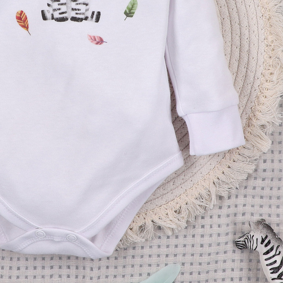 ABN-5550 Nini Happy Animals baba bodysuit bio pamutból - kényelem, biztonság és stílus