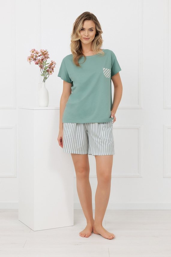 Faro női pizsama Italian Fashion 100% pamut rövid ujj rövidnadrág