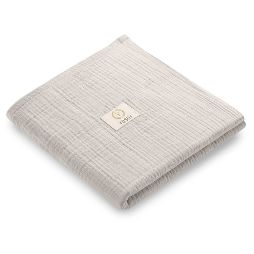 Yosoy bézs színű pamut muszlin pelenka - puha és biztonságos OEKO-TEX