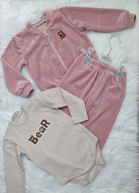 Bear Baby bodysuit Bambarillo bézs | Pamut, sztreccs, kényelmes