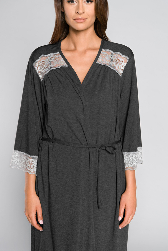 Sonata Női fürdőköpeny Italian Fashion dark melange sötét melange