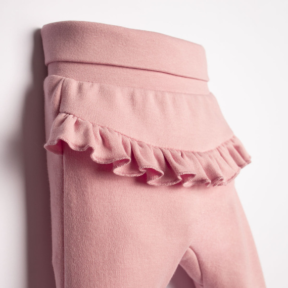 220010 Nicol babanadrág 100% pamut Oeko-Tex rózsaszín fodorral