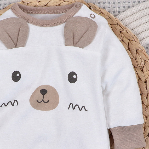 ABN-5509 Sky Journey Nini láb nélküli baba pizsama | Bio pamut, nyomógombos záródással