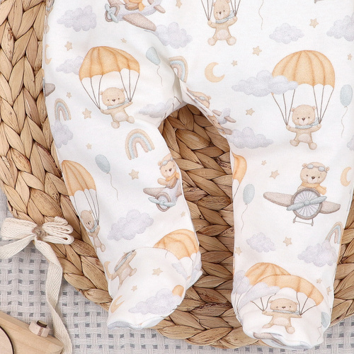 ABN-5513 Sky Journey Nini baba fél zokni | Bio pamut, kényelmes szabásvonalú