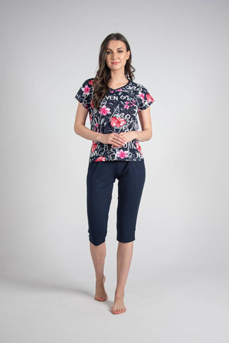 676 Soled női pizsama Forex - tengerészkék