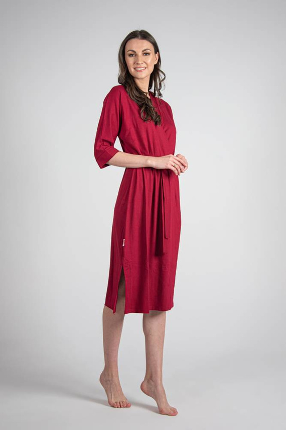 942 Visa Hosszú köntös De Lafense - bordó színű