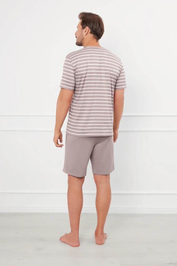 Bert Férfi pizsama Olasz divat - cappuccino