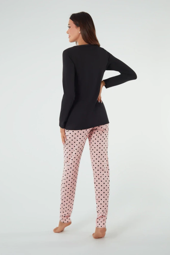 Buscato Női pizsama hosszú ujjú, hosszú nadrág olasz divat