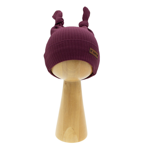 217054 Alisa Nicol pamut sapka - bordó csomókkal