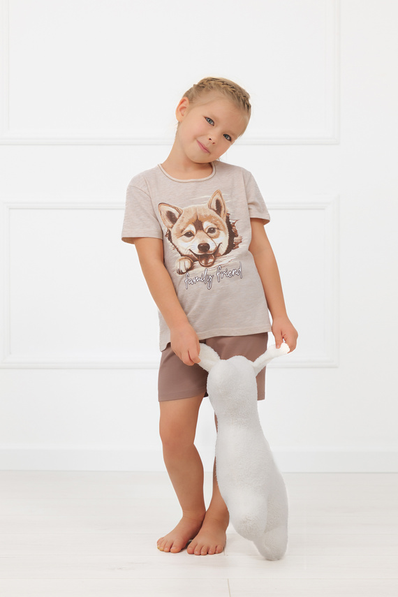 Lány pizsama Shiba Italian Fashion 100% pamut rövidnadrág